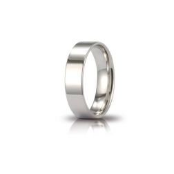 Wedding Band Unoaerre Cerchi di Luce 5 mm White Gold