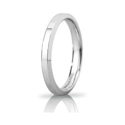 Fede Hydra Slim Oro Bianco UNOAERRE