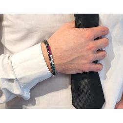 Bracciale Tennis Patriam 18,50cm x 3.20mm foto indossata