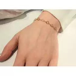 Bracciale catena Ovale e Tondo foto indossata