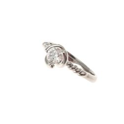 GIA 0.40 ct Platinum and Diamond Solitaire Ring