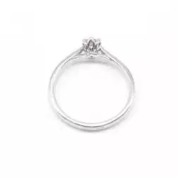 Anello Solitario "Ninfea" in Platino e Diamante GIA 0.30ct