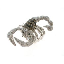 Anello Scorpione con Diamanti