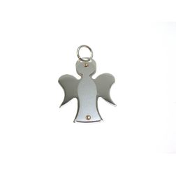 Little angel pendant in white gold