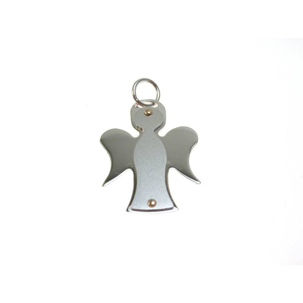 Ciondolo angelioletto in oro bianco
