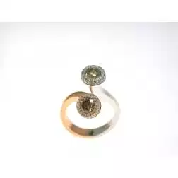 Anello Steli Diamanti Fancy