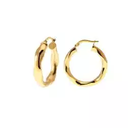 Boccole Ondulate Lucide 3cm x 5.30mm Oro Giallo 18kt