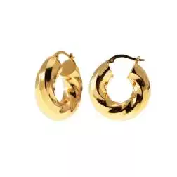 Boccole Torchon Spirale 2.50cm x 7.50mm Oro Giallo 18kt