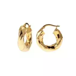 Boccole Ondulate Oblique 2.20cm x 5.50mm Oro Giallo 18kt
