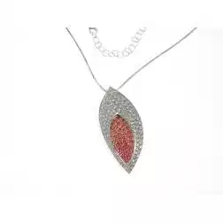 Collana Foglia Scintillante