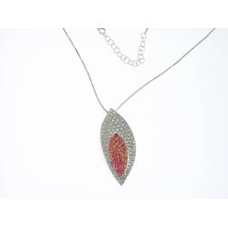 Collana Foglia Scintillante