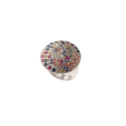 Anello Fireworks Oro Bianco