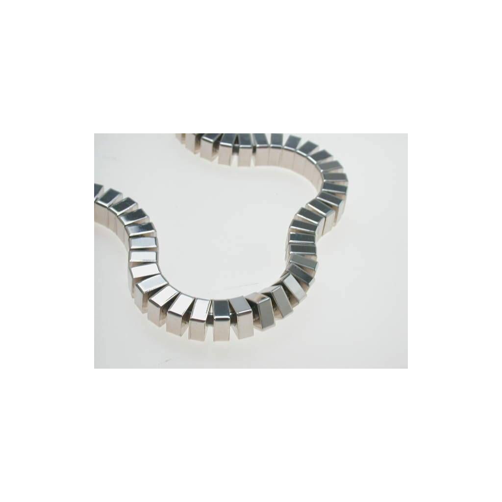 Squares Necklace in 18kt White Gold
