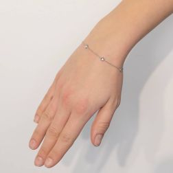 Bracciale Gocce di Luce Sfaccettato 4,50mm indossato