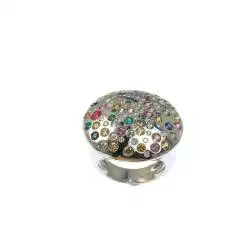 Anello Coriandoli Oro Bianco