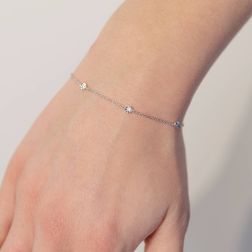 Bracciale Gocce di Luce Sfaccettato 3,60mm indossato
