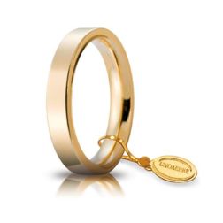 Wedding Band Cerchi di Luce 3,5 mm Yellow Gold by UNOAERRE
