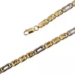 Two-tone Figaro Necklace x 5,20mm