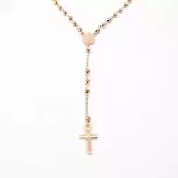 Collana Rosario Oro Rosa sfere 3.00 mm