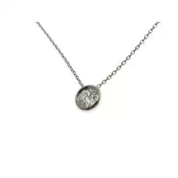 Collana Punto Luce Diamante Circle Castone da 5.50mm
