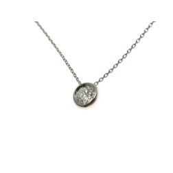 Light Point Necklace Diamond Circle Bezel 5.50mm