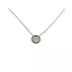 Light Point Necklace Diamond Circle Bezel 5.50mm