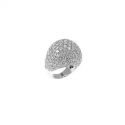 Anello Cupola Diamanti Oro Bianco