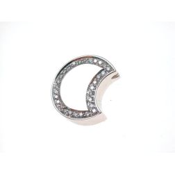 Moon Pendant with Diamonds
