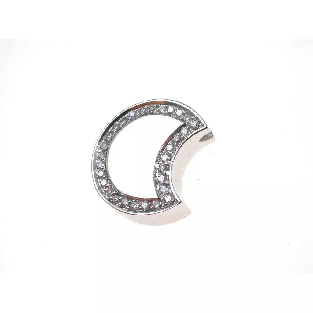 Moon Pendant with Diamonds