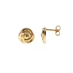 Orecchini a rosa in oro Giallo 18kt