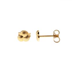 3 ball earrings in yellow gold