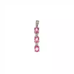 Ciondolo Trilogy Zaffiri Rosa e Diamanti
