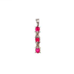 Trilogy Rubies and Diamonds Pendant