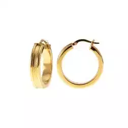 Boccole Tonde incavo godronato 2.70cm x 5.90mmOro Giallo