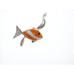 Ciondolo Pesce Arancione