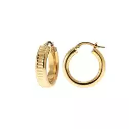 Boccole Tonde 2.10cm x 5.60mm Scanalatura orizzontale Oro Giallo