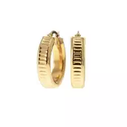 Boccole Tonde 2.10cm x 5.60mm Scanalatura orizzontale Oro Giallo