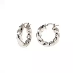 Boccole Twist 2.70cm x 6.40mm oro bianco
