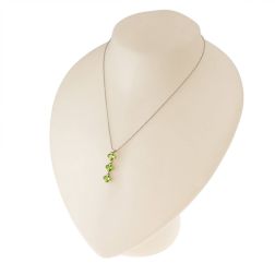 Collana Trilogy Peridoto Carrè e Diamanti