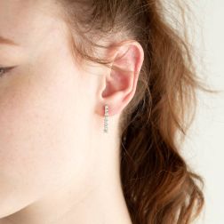 photo of worn Scalar Tennis Earrings