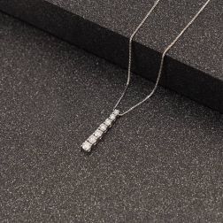 Necklace with Scalar Tennis Pendant