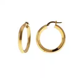 Boccole Punta rigate con profilo lucido Classica Oro Giallo