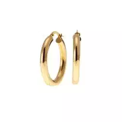 Boccole Lucide Tubolari in Oro Giallo 2,9cm x 3,9mm
