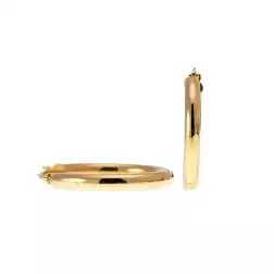Boccole Lucide Tubolari in Oro Giallo 2,9cm x 3,9mm