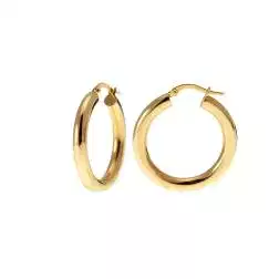 Boccole Lucide Tubolari in Oro Giallo 2,9cm x 3,9mm