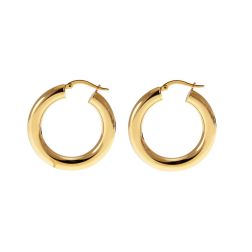 Boccole Lucide Tubolari in Oro Giallo 3,0cm x 4,8mm