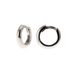 Boccole a lobo Tonde 1.00cm-1.05cm x 2.2mm Oro Bianco