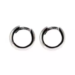 Boccole a lobo Tonde 1.00cm-1.05cm x 2.2mm Oro Bianco