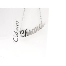 Necklace with name Chiara in white gold 18kt (Last piece available)