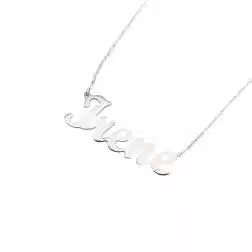 Collana con nome Irene in Oro Bianco 18kt (Pezzo Unico)